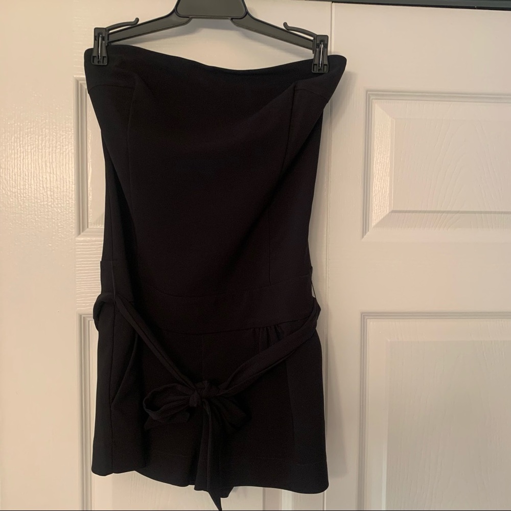 Express Strapless Black Romper - Picture 5 of 9